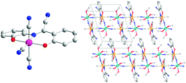 Graphical abstract: A novel tricyanoruthenium(iii) building block for the construction of bimetallic coordination polymers