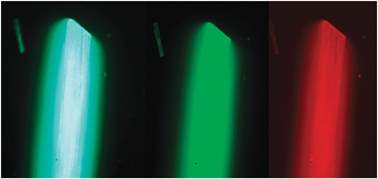 Graphical abstract: Hybrid microtubes of polyoxometalate and fluorescence dye with tunable photoluminescence