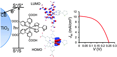 Graphical abstract: Ru complexes of thienyl-functionalized dipyrrins as NCS-free sensitizers for the dye-sensitized solar cell