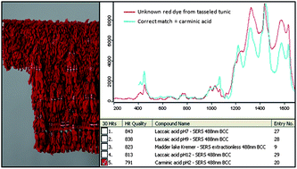 Graphical abstract: Statistical methods and library search approaches for fast and reliable identification of dyes using surface-enhanced Raman spectroscopy (SERS)