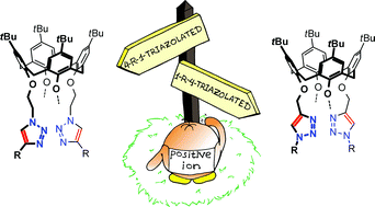 Graphical abstract: Triazolated calix[4]arenes from 2-azidoethylated precursors: is there a difference in the way the triazoles are attached to narrow rims?