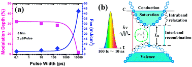 Graphical abstract: Technique and model for modifying the saturable absorption (SA) properties of 2D nanofilms by considering interband exciton recombination