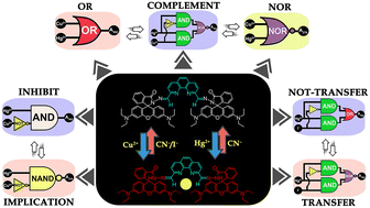 Graphical abstract: Differential response for multiple ions: a smart probe to construct optically tunable molecular logic systems