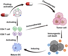 Graphical abstract: A bioorthogonal-catalytic artificial antigen-presenting cell for chemo- and immuno-therapy