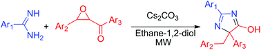 Graphical abstract: A novel domino strategy for forming poly-substituted quaternary imidazoles through a Cs2CO3-promoted aryl migration process