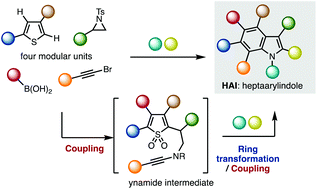 Graphical abstract: Modular synthesis of heptaarylindole