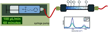 Graphical abstract: In situ silanization for continuous stationary phase gradients on particle packed LC columns