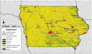 Graphical abstract: Assessing microplastics, per- and polyfluoroalkyl substances (PFAS), and other contaminants of global concern in wadable agricultural streams in Iowa