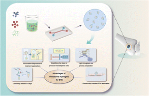 Graphical abstract: Versatile hydrogels prepared by microfluidics technology for bone tissue engineering applications