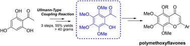 Graphical abstract: Synthesis of the polymethoxyflavones nobiletin, tangeretin, isosinensetin, and gardenin A–D
