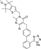 Graphical abstract: Novel paramagnetic AT1 receptor antagonists