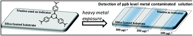 Graphical abstract: Development of a method for detecting trace metals in aqueous solutions based on the coordination chemistry of hexahydrotriazines