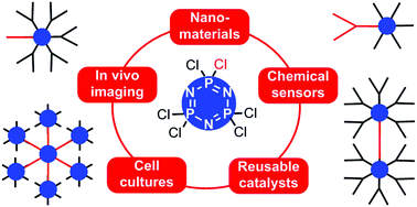 Graphical abstract: The specific functionalization of cyclotriphosphazene for the synthesis of smart dendrimers