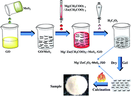 Graphical abstract: Enhanced sunlight-driven photocatalytic property of Mg-doped ZnO nanocomposites with three-dimensional graphene oxide/MoS2 nanosheet composites