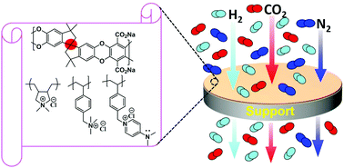 Graphical abstract: Layer-by-layer assembly of a polymer of intrinsic microporosity: targeting the CO2/N2 separation problem