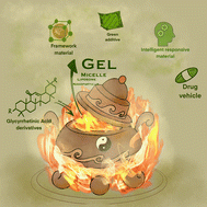 Graphical abstract: Self-assembled glycyrrhetinic acid derivatives for functional applications: a review