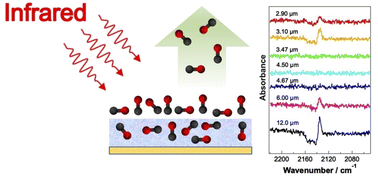 Graphical abstract: Infrared photodesorption of CO from astrophysically relevant ices studied with a free-electron laser