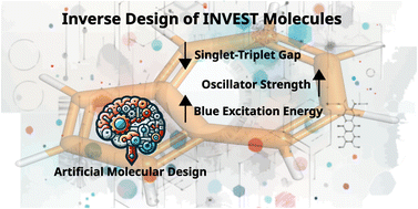 Graphical abstract: Artificial design of organic emitters via a genetic algorithm enhanced by a deep neural network
