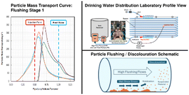 Graphical abstract: Behaviour of particle mobilization and reattachment under flushing conditions in PVC pipes using a full-scale laboratory system