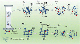 Graphical abstract: The degradation of 2-methylisobornyl alcohol and geosmin through a micro-nano bubble-activated ozone process: the dual mechanism of enhanced degradation efficiency