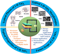 Graphical abstract: 1D TiO2 photoanodes: a game-changer for high-efficiency dye-sensitized solar cells