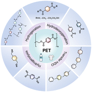 Graphical abstract: Catalytic reductive conversion of polyethylene terephthalate (PET) plastic waste into fuels, valuable chemicals and degradable polymers