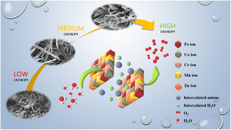 Graphical abstract: Electrochemically enhanced oxygen evolution and urea oxidation reactions with advanced high-entropy LDH nanoneedles