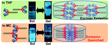 Graphical abstract: Dual-mode fluorescence switching induced by self-assembly of well-defined poly(arylene ether sulfone)s containing pyrene and amide moieties