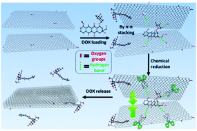 Graphical abstract: Switching off the interactions between graphene oxide and doxorubicin using vitamin C: combining simplicity and efficiency in drug delivery