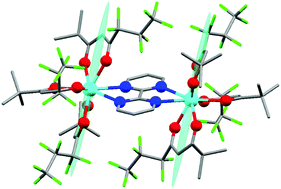 Graphical abstract: Determination of the electronic structure of a dinuclear dysprosium single molecule magnet without symmetry idealization