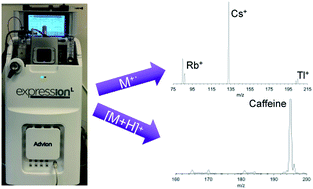 Graphical abstract: Coupling the liquid sampling – atmospheric pressure glow discharge, a combined atomic and molecular (CAM) ionization source, to a reduced-format mass spectrometer for the analysis of diverse species