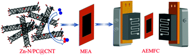 Graphical abstract: Facile synthesis of CNT interconnected PVP-ZIF-8 derived hierarchically porous Zn/N co-doped carbon frameworks for oxygen reduction