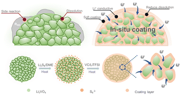 Graphical abstract: In situ construction of a continuous ionic conductive coating for a high-performance Li3VO4 anode