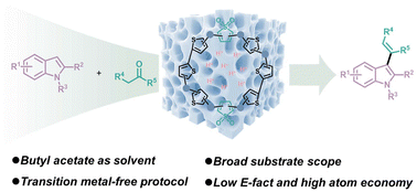 Graphical abstract: Harnessing dipolar microenvironment engineering of PTSA for alkenylation of indole in butyl acetate