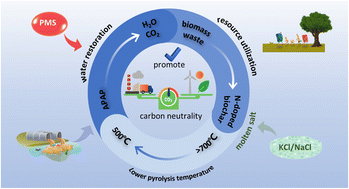 Graphical abstract: Molten salt-assisted synthesis of a nitrogen-doped biochar catalyst at low temperature for enhanced degradation of acetaminophen
