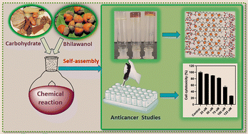 Graphical abstract: Easy access to a self-assembled glycolipid derived from bhilawanol: a promising anti-cancer drug