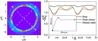 Graphical abstract: Thermodynamics description of startup flow of soft particles glasses