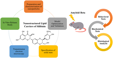 Graphical abstract: Development of silibinin-loaded nanostructured lipid carriers for Alzheimer's disease induced by amyloid beta in Wistar rats
