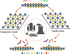 Graphical abstract: Synergistic enhancement of gas sensor performance in Janus PtSSe monolayer via Pd/Rh decoration and strain engineering: a first-principles investigation