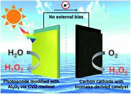 Graphical abstract: Modification of BiVO4/WO3 composite photoelectrodes with Al2O3via chemical vapor deposition for highly efficient oxidative H2O2 production from H2O