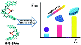 Graphical abstract: Boosting the circularly polarized luminescence of small organic molecules via multi-dimensional morphology control