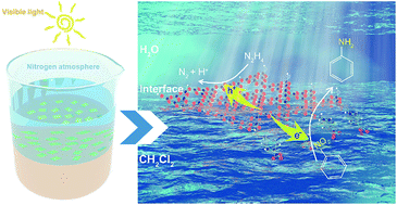 Graphical abstract: Amphiphilic two-dimensional graphitic carbon nitride nanosheets for visible-light-driven phase-boundary photocatalysis