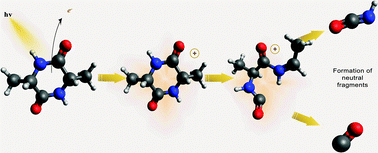 Graphical abstract: Electron and ion spectroscopy of the cyclo-alanine–alanine dipeptide