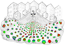 Graphical abstract: Chemical characterization of microplastic particles formed in airborne waste discharged from sewer pipe repairs