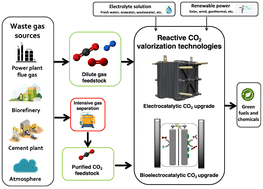 Graphical abstract: Electrified CO2 valorization in emerging nanotechnologies: a technical analysis of gas feedstock purity and nanomaterials in electrocatalytic and bio-electrocatalytic CO2 conversion