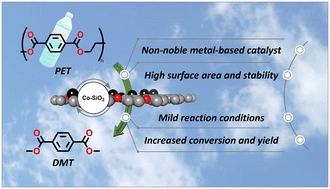 Graphical abstract: Multivalent cobalt nanoparticles supported on silica for efficient and sustainable methanolysis of commercial polyethylene terephthalate waste bottles