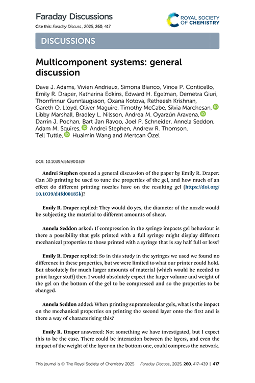 Multicomponent systems: general discussion