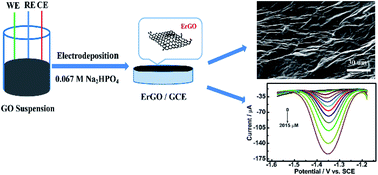 Graphical abstract: A one-step electrochemically reduced graphene oxide based sensor for sensitive voltammetric determination of furfural in milk products