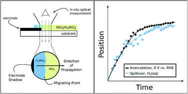 Graphical abstract: Comparisons of WO3 reduction to HxWO3 under thermochemical and electrochemical control