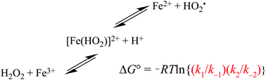 Graphical abstract: The principle of detailed balancing, the iron-catalyzed disproportionation of hydrogen peroxide, and the Fenton reaction